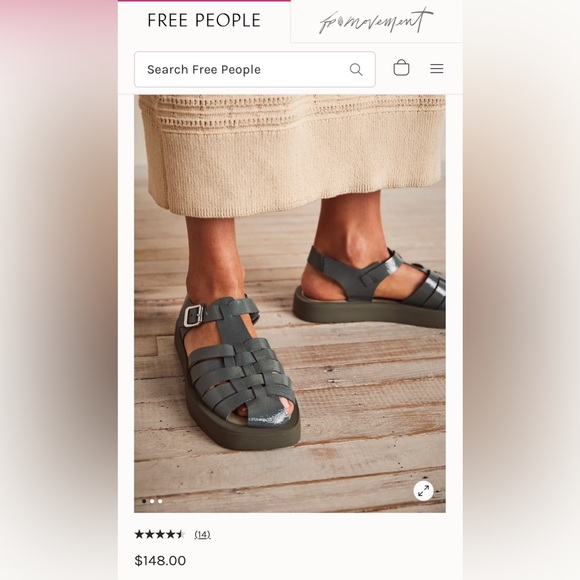 🌟FREE PEOPLE Finn Fisherman Platform Sandals-Sea Serpent color-Size 8 & 9 - Picture 5 of 15